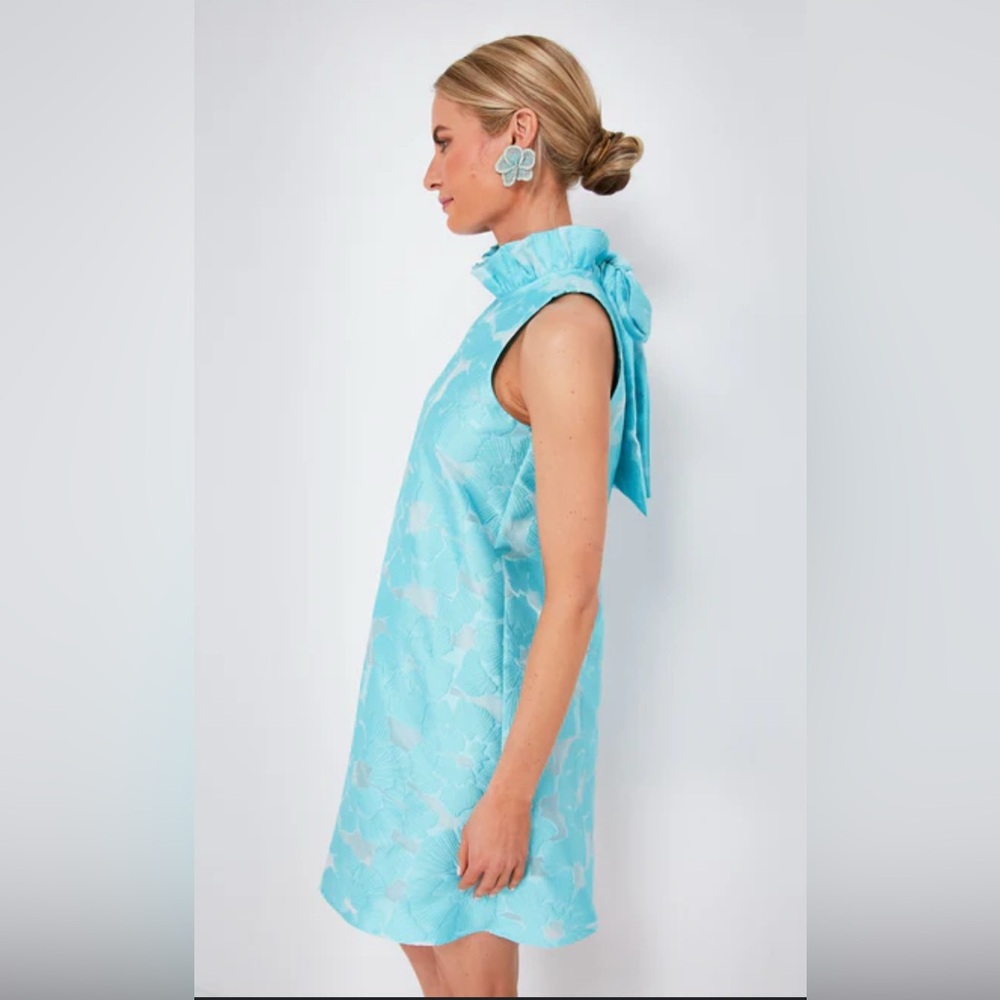 Like new turquoise Tuckernuck Cyan Fil Coupe Blythe Sleeveless Dress small